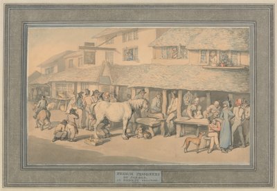 Bodmin Cornwall - French Prisoners on Parole by Thomas Rowlandson